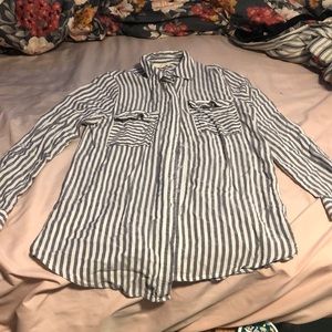 Stripe button down shirt